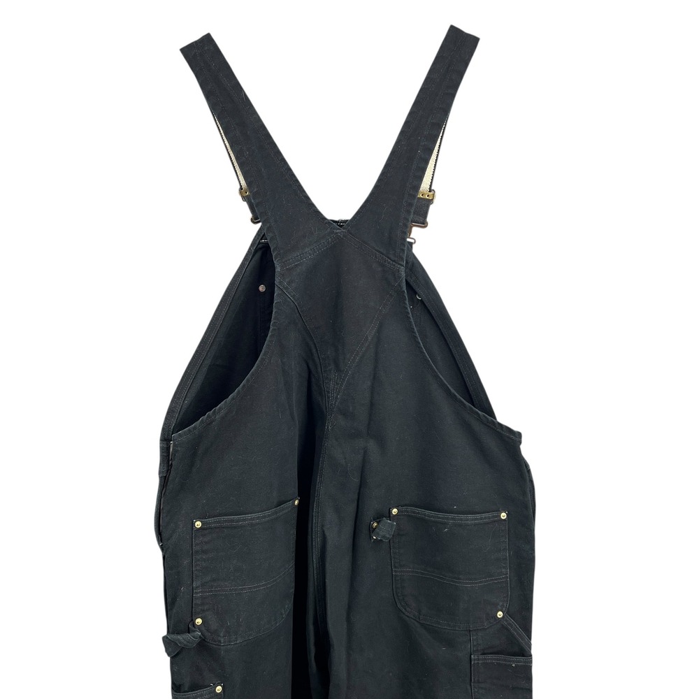 Carhartt R01 BLK Black Denim Bib Overalls Workwear Ca… - Gem
